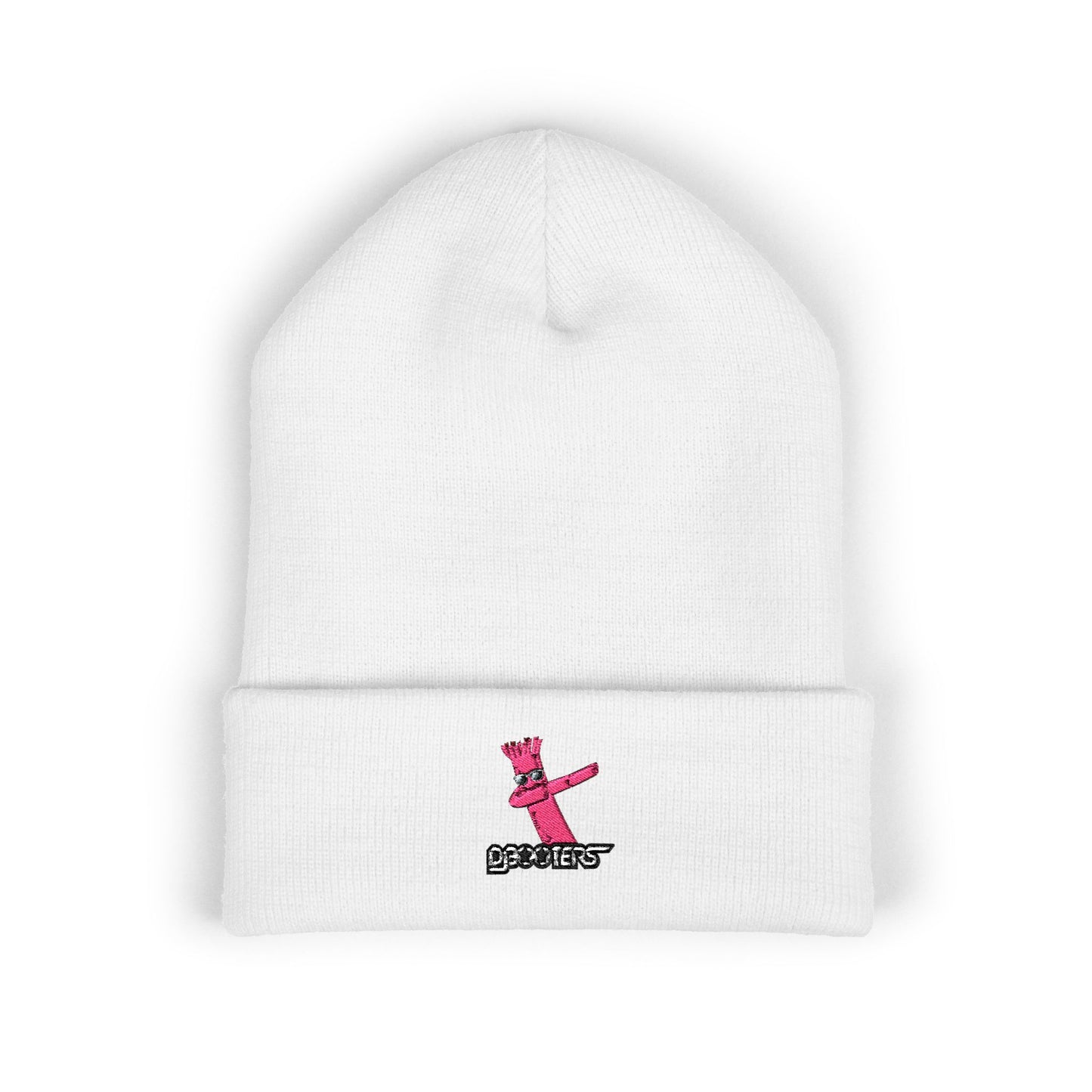 Booters Dabbing Embroidered Beanie — Cute Winter Cuffed Hat