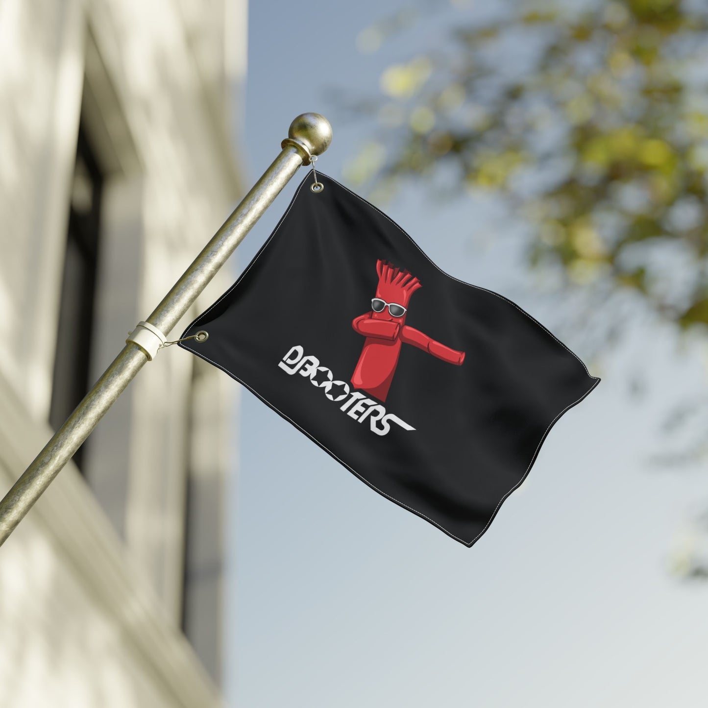 DJ Booters Dabbing Air Dancer Flag — Double-Sided Decorative Yard & Event Flag